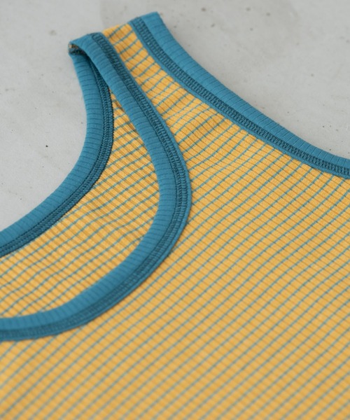 MERLOT（メルロー）の「おはな・ボーダー柄リンガータンクトップ（タンクトップ・レディース・ブルー/レッド/イエロー/パープル・FREE）」の13枚目の写真