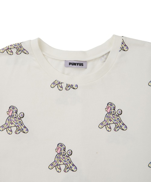 PUNYUS（プニュズ）の「プードル柄Ｔシャツ（Tシャツ/カットソー・レディース・ピンク/イエロー/ホワイト・4/3）」の6枚目の写真