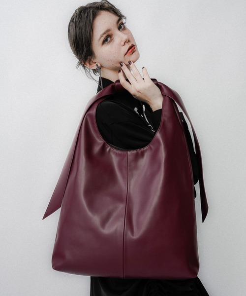 シンセティックレザーショッパートートバッグ(HARE)（トート