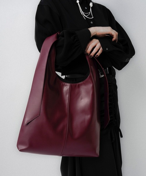 シンセティックレザーショッパートートバッグ(HARE)（トート