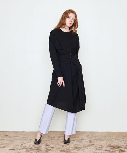 AEWEN MATOPH（イウエン マトフ）の「＜AEWEN MATOPH（イウエン マトフ）＞ウエストボタン カットソーワンピース◆（ワンピース・レディース・ホワイト/ブラック・FREE）」の15枚目の写真