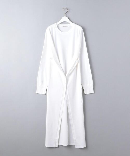 AEWEN MATOPH（イウエン マトフ）の「＜AEWEN MATOPH（イウエン マトフ）＞ウエストボタン カットソーワンピース◆（ワンピース・レディース・ホワイト/ブラック・FREE）」の9枚目の写真