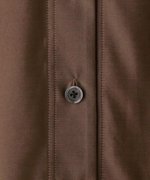 BEAUTY&YOUTH UNITED ARROWS（ビューティーアンドユースユナイテッドアローズ）の「BY キュプラ Vネックシャツ -ウォッシャブル-（シャツ/ブラウス・レディース・ブラウン/オフホワイト・FREE）」の8枚目の写真