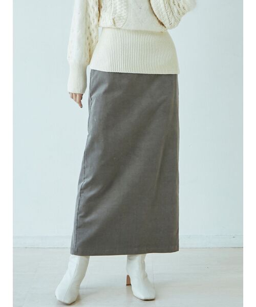 LAGUNAMOON(ラグナムーン)の「コーデュロイタイトスカート(スカート・レディース・ホワイト/チャコールグレー/ブラック・SMALL/MEDIUM)」の3枚目の写真