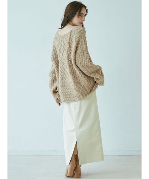 LAGUNAMOON(ラグナムーン)の「コーデュロイタイトスカート(スカート・レディース・ホワイト/チャコールグレー/ブラック・SMALL/MEDIUM)」の6枚目の写真