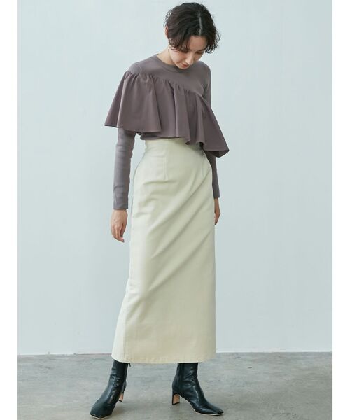 LAGUNAMOON(ラグナムーン)の「コーデュロイタイトスカート(スカート・レディース・ホワイト/チャコールグレー/ブラック・SMALL/MEDIUM)」の17枚目の写真