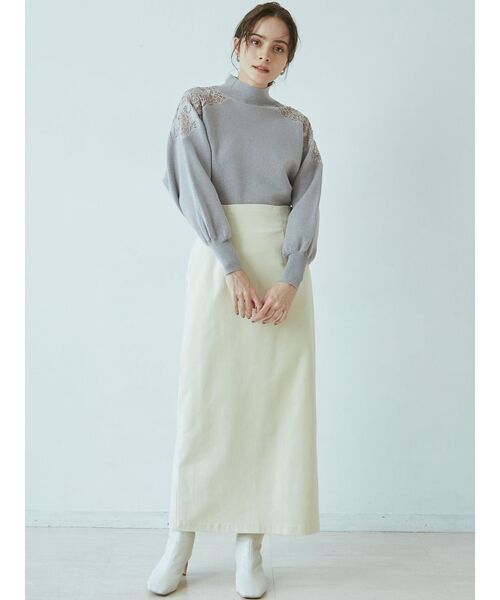 LAGUNAMOON(ラグナムーン)の「コーデュロイタイトスカート(スカート・レディース・ホワイト/チャコールグレー/ブラック・SMALL/MEDIUM)」の13枚目の写真