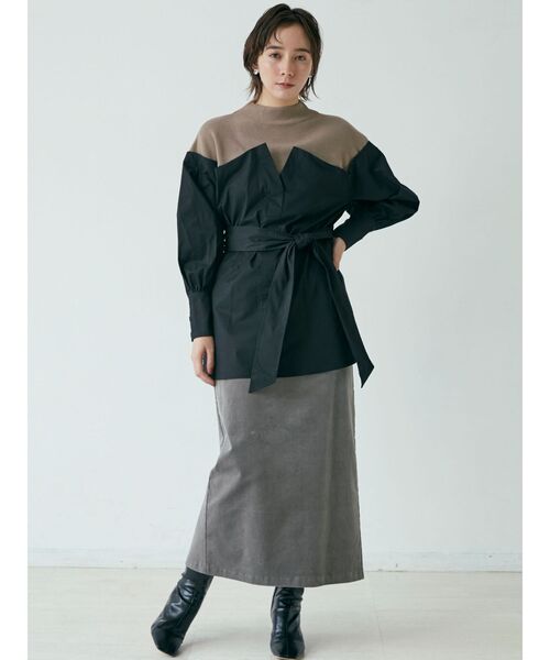 LAGUNAMOON(ラグナムーン)の「コーデュロイタイトスカート(スカート・レディース・ホワイト/チャコールグレー/ブラック・SMALL/MEDIUM)」の11枚目の写真