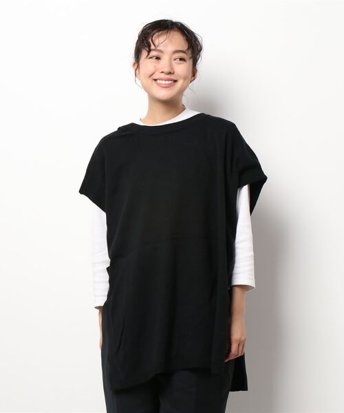 Shelly island（シェリーアイランド）の「サイドベルト前あきベスト（ベスト・レディース・ブラック/ブラウン・FREE）」の6枚目の写真