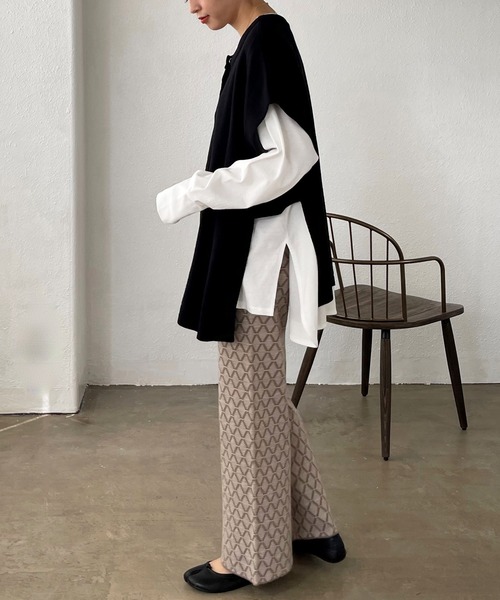 Shelly island（シェリーアイランド）の「サイドベルト前あきベスト（ベスト・レディース・ブラック/ブラウン・FREE）」の21枚目の写真