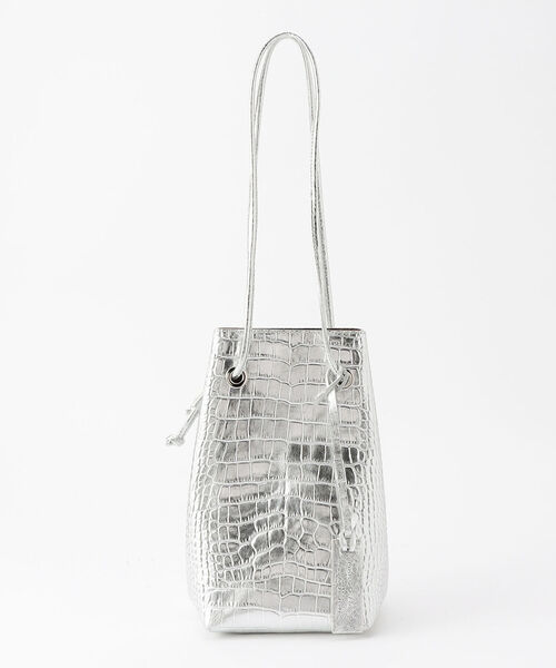 marco masi(マルコマージ)の「【MARCO MASI/ マルコマージ】しぼりトートバッグ(トートバッグ・レディース・ベージュ/シルバー・FREE)」の1枚目の写真