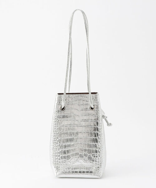 marco masi(マルコマージ)の「【MARCO MASI/ マルコマージ】しぼりトートバッグ(トートバッグ・レディース・ベージュ/シルバー・FREE)」の5枚目の写真