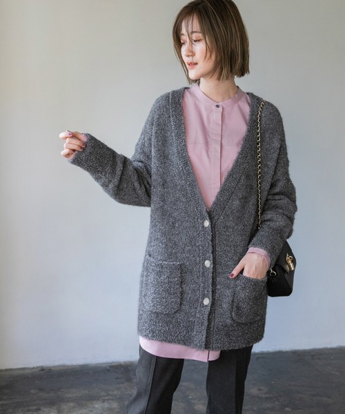 A part by（アパートバイ）の「7GアルパカコンループVネック