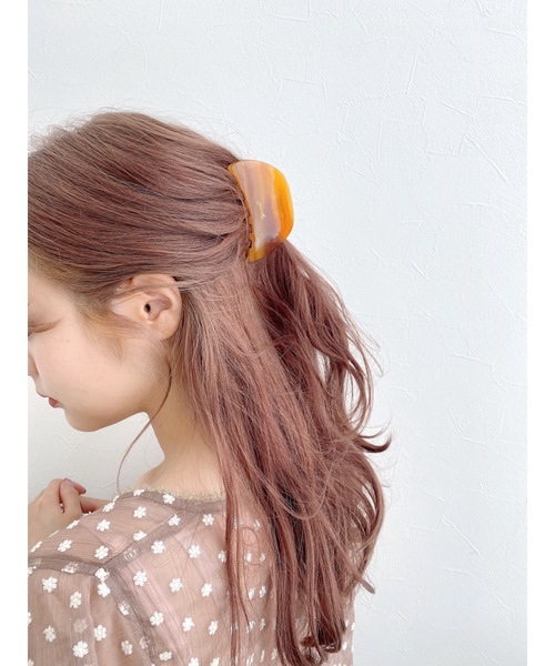 JUMELLE(ジュメロ)の「MILAクリップ(バレッタ/ヘアクリップ・レディース・ブラウン・FREE)」の4枚目の写真