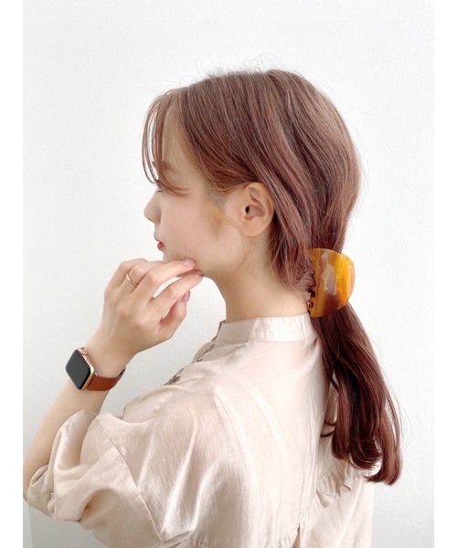 JUMELLE(ジュメロ)の「MILAクリップ(バレッタ/ヘアクリップ・レディース・ブラウン・FREE)」の14枚目の写真