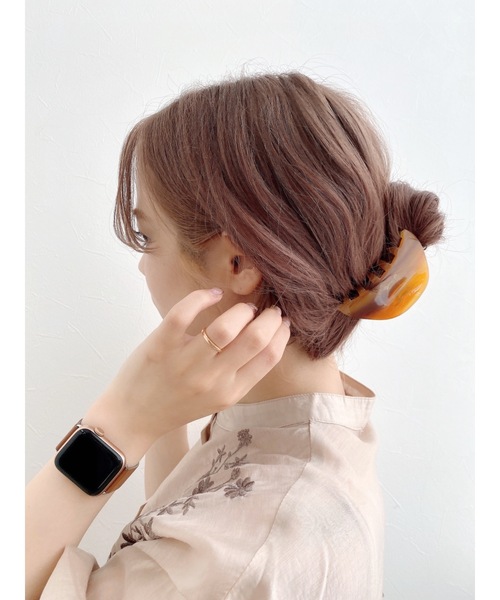 JUMELLE(ジュメロ)の「MILAクリップ(バレッタ/ヘアクリップ・レディース・ブラウン・FREE)」の8枚目の写真