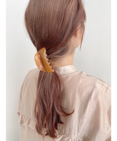 JUMELLE(ジュメロ)の「MILAクリップ(バレッタ/ヘアクリップ・レディース・ブラウン・FREE)」の13枚目の写真