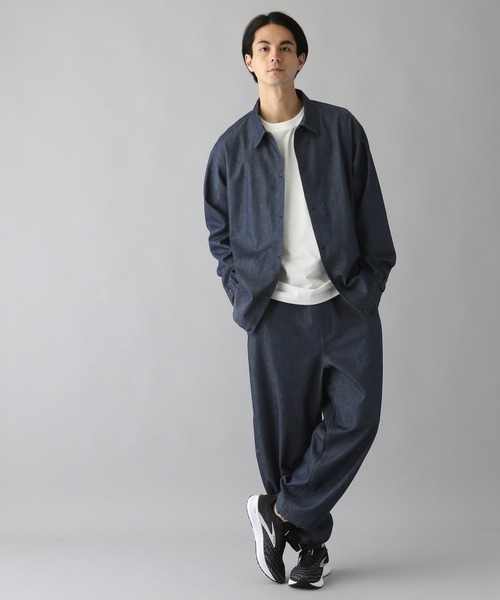 NUMERALS（ヌメラルズ）の「[NUMERALS]イージーバギーデニム（デニムパンツ・メンズ・ネイビー・MEDIUM/LARGE）」の2枚目の写真