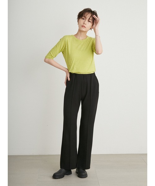 emmi(エミ)の「【emmi atelier】インサイドスリットポンチパンツ(その他パンツ・レディース・ベージュ/パープル/ブラック・0/1)」の18枚目の写真