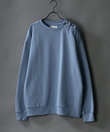 wide silhouette china sweat shirt/ワイドシルエット チャイナ スウェット シャツ/トレーナー