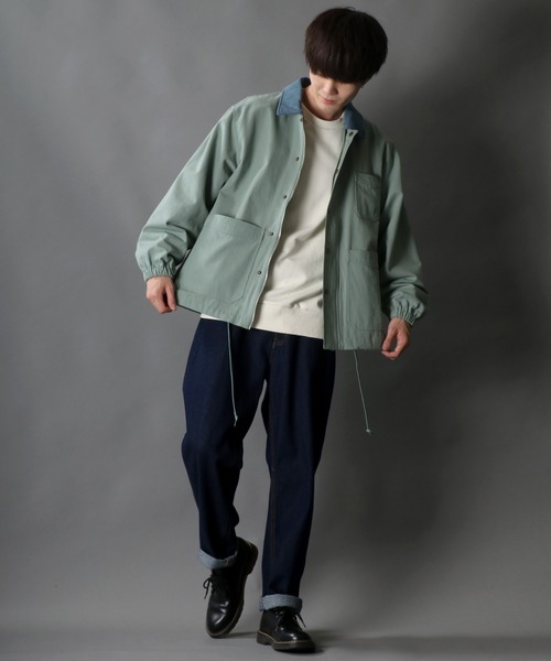 SITRY(シトリー)の「wide silhouette china sweat shirt/ワイドシルエット チャイナ スウェット シャツ/トレーナー(スウェット・メンズ・オフホワイト/ブルーグレー/チャコールグレー・M/L)」の15枚目の写真