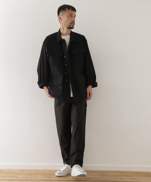 ARMY TWILL(アーミーツイル)の「ARMY TWILL Rip Stop Fatigue Jacket(ミリタリージャケット・メンズ・ブラック/カーキ・MEDIUM/LARGE)」の7枚目の写真