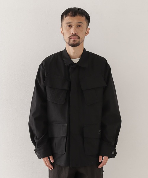 ARMY TWILL(アーミーツイル)の「ARMY TWILL Rip Stop Fatigue Jacket(ミリタリージャケット・メンズ・ブラック/カーキ・MEDIUM/LARGE)」の9枚目の写真