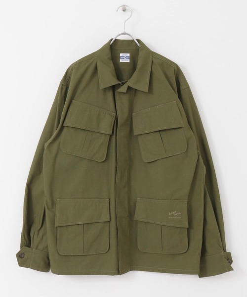 ARMY TWILL(アーミーツイル)の「ARMY TWILL Rip Stop Fatigue Jacket(ミリタリージャケット・メンズ・ブラック/カーキ・MEDIUM/LARGE)」の12枚目の写真