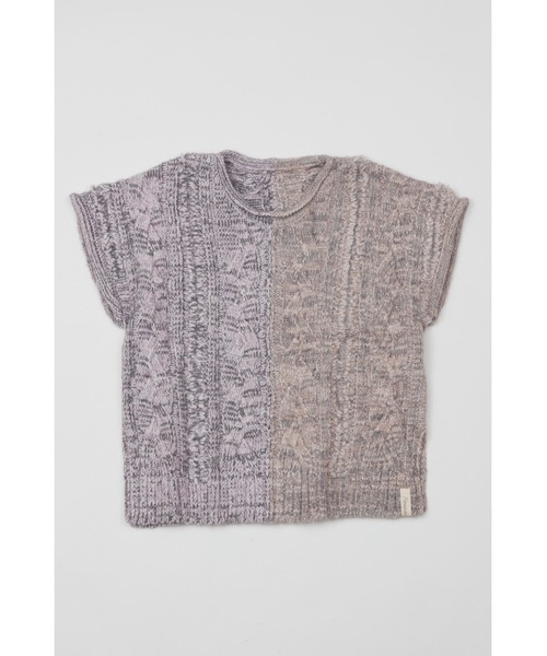 AlexanderLeeChang(アレキサンダーリーチャン)の「AlexanderLeeChang/アレキサンダーリーチャン BIG KNIT VEST ニットベスト(ベスト・メンズ・グレー/バーガンディー/ブラック・2/3)」の7枚目の写真