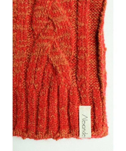 AlexanderLeeChang(アレキサンダーリーチャン)の「AlexanderLeeChang/アレキサンダーリーチャン BIG KNIT VEST ニットベスト(ベスト・メンズ・グレー/バーガンディー/ブラック・2/3)」の9枚目の写真