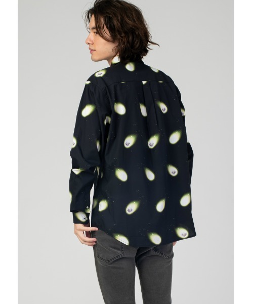 Design Tshirts Store graniph（デザイン　ティーシャツ　ストア　グラニフ）の「ライドオンシューティングスター｜グラフィックシャツ（シャツ/ブラウス・メンズ・ブラック・SMALL/MEDIUM/LARGE）」の2枚目の写真