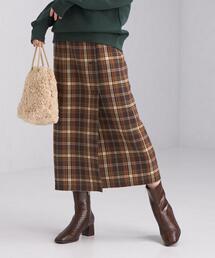 green label relaxing | TR リバーシブル ラップ スカート チェック(スカート)