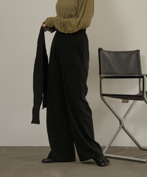 lawgy（ラウジー）の「string wrap pants（その他パンツ・レディース・オレンジ/ブラック/パープル系・FREE）」の8枚目の写真