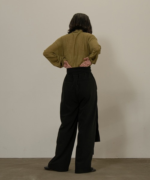 lawgy（ラウジー）の「string wrap pants（その他パンツ・レディース・オレンジ/ブラック/パープル系・FREE）」の9枚目の写真