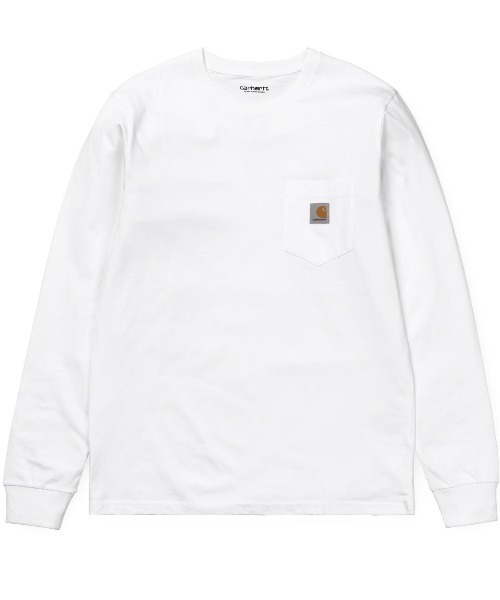 Carhartt WIP(カーハートダブリューアイピー)の「Carhartt WIP/カーハートダブリューアイピー ビッグシルエット ポケットロンT I022094(Tシャツ/カットソー・メンズ・ブラック/ホワイト/イエロー・M/XL/L)」の2枚目の写真