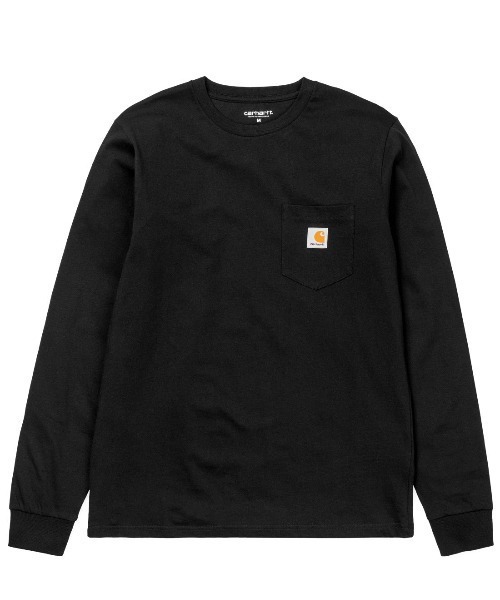 Carhartt WIP(カーハートダブリューアイピー)の「Carhartt WIP/カーハートダブリューアイピー ビッグシルエット ポケットロンT I022094(Tシャツ/カットソー・メンズ・ブラック/ホワイト/イエロー・M/XL/L)」の3枚目の写真