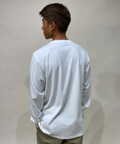 Carhartt WIP(カーハートダブリューアイピー)の「Carhartt WIP/カーハートダブリューアイピー ビッグシルエット ポケットロンT I022094(Tシャツ/カットソー・メンズ・ブラック/ホワイト/イエロー・M/XL/L)」の11枚目の写真
