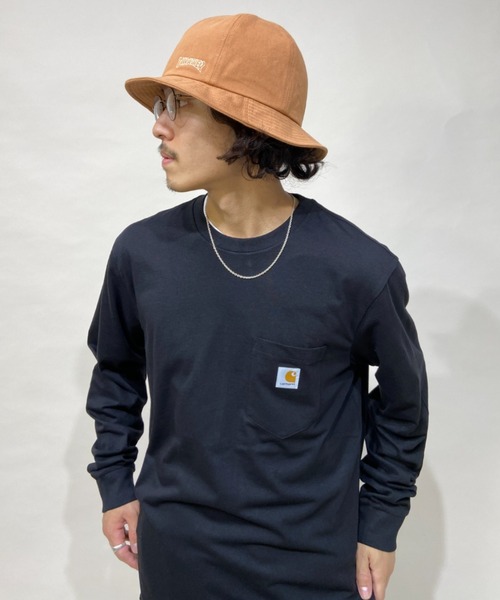 Carhartt WIP(カーハートダブリューアイピー)の「Carhartt WIP/カーハートダブリューアイピー ビッグシルエット ポケットロンT I022094(Tシャツ/カットソー・メンズ・ブラック/ホワイト/イエロー・M/XL/L)」の16枚目の写真