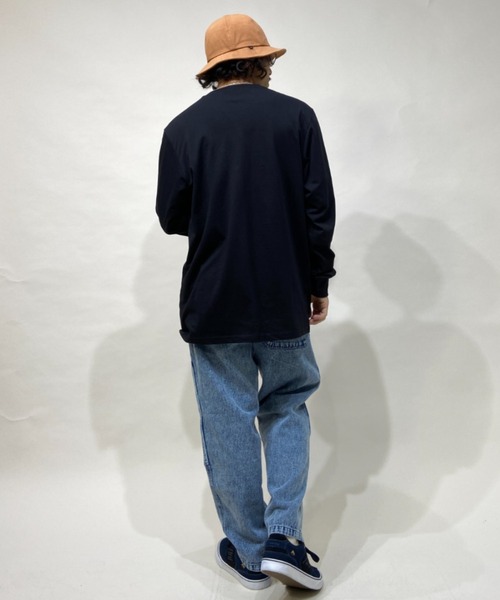 Carhartt WIP(カーハートダブリューアイピー)の「Carhartt WIP/カーハートダブリューアイピー ビッグシルエット ポケットロンT I022094(Tシャツ/カットソー・メンズ・ブラック/ホワイト/イエロー・M/XL/L)」の21枚目の写真