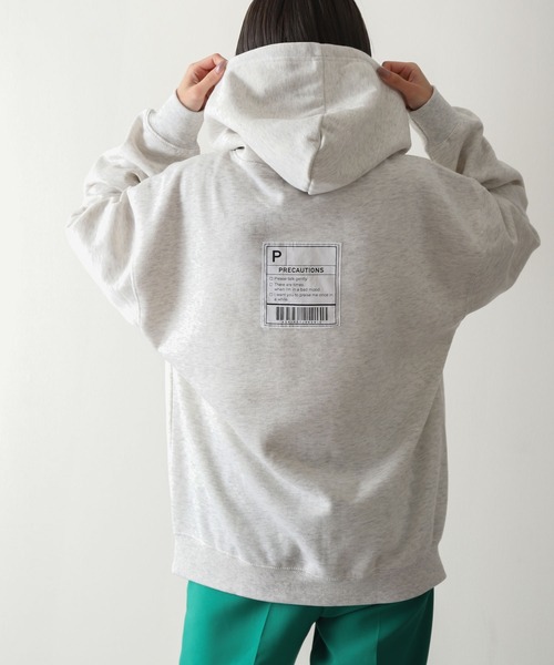 ZIP FIVE（ジップファイブ）の「【ZIP FIVE】【肉厚】バックタグビッグパーカー/フーディー（パーカー・メンズ・アイボリー/カーキ/ベージュ/チャコール/オートミール/ブルー/ブラック・MEDIUM/LARGE/X-LARGE）」の6枚目の写真