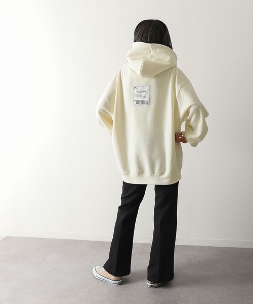 ZIP FIVE（ジップファイブ）の「【ZIP FIVE】【肉厚】バックタグビッグパーカー/フーディー（パーカー・メンズ・アイボリー/カーキ/ベージュ/チャコール/オートミール/ブルー/ブラック・MEDIUM/LARGE/X-LARGE）」の12枚目の写真