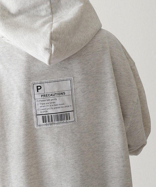 ZIP FIVE（ジップファイブ）の「【ZIP FIVE】【肉厚】バックタグビッグパーカー/フーディー（パーカー・メンズ・アイボリー/カーキ/ベージュ/チャコール/オートミール/ブルー/ブラック・MEDIUM/LARGE/X-LARGE）」の22枚目の写真