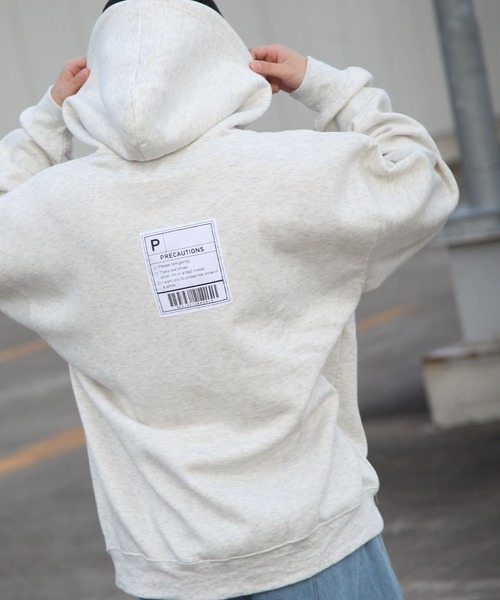 ZIP FIVE（ジップファイブ）の「【ZIP FIVE】【肉厚】バックタグビッグパーカー/フーディー（パーカー・メンズ・アイボリー/カーキ/ベージュ/チャコール/オートミール/ブルー/ブラック・MEDIUM/LARGE/X-LARGE）」の18枚目の写真