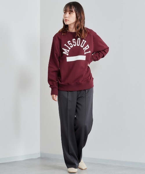 Champion(チャンピオン)の「【Champion】チャンピオン カレッジプリント クルーネックスウェット B(スウェット・レディース・ブルー/レッド・M)」の10枚目の写真