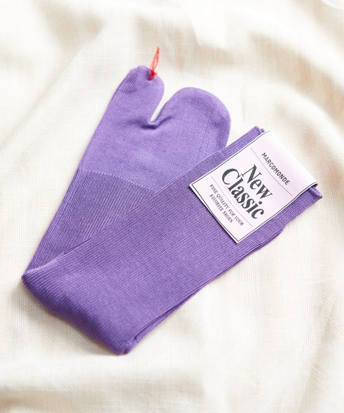 And A(アンドエー)の「MARCOMONDE マルコモンド / high grade cotton tabi socks ハイグレードコットン タビソックス / 176NTB1_1CO-20C(ソックス/靴下・レディース・アイボリー/ブラック/イエロー/パープル/ピンク/ブラウン/ブルー/グレー・WOMENS)」の6枚目の写真