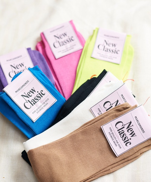 And A(アンドエー)の「MARCOMONDE マルコモンド / high grade cotton tabi socks ハイグレードコットン タビソックス / 176NTB1_1CO-20C(ソックス/靴下・レディース・アイボリー/ブラック/イエロー/パープル/ピンク/ブラウン/ブルー/グレー・WOMENS)」の3枚目の写真