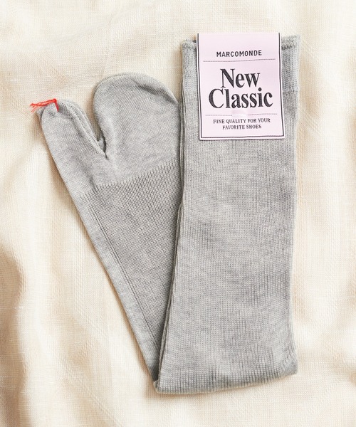 And A(アンドエー)の「MARCOMONDE マルコモンド / high grade cotton tabi socks ハイグレードコットン タビソックス / 176NTB1_1CO-20C(ソックス/靴下・レディース・アイボリー/ブラック/イエロー/パープル/ピンク/ブラウン/ブルー/グレー・WOMENS)」の2枚目の写真