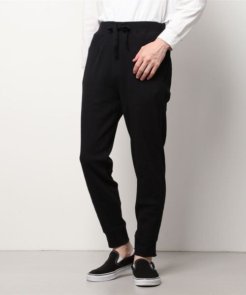 HANES(ヘインズ)の「HANES サーマルパンツ HM9-U102(スウェットパンツ・メンズ・ブラック/杢グレー・M/L/XL)」の5枚目の写真