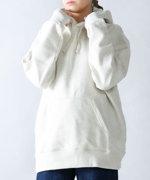 Printstar（プリントスター）の「2-9.7oz Standard Toms Pull Over Hoodie（パーカー・レディース・ホワイト/ブラック/ネイビー/グリーン/杢グレー/バーガンディー/オートミール・M/L/XL/S）」の4枚目の写真