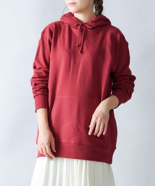 Printstar（プリントスター）の「2-9.7oz Standard Toms Pull Over Hoodie（パーカー・レディース・ホワイト/ブラック/ネイビー/グリーン/杢グレー/バーガンディー/オートミール・M/L/XL/S）」の7枚目の写真